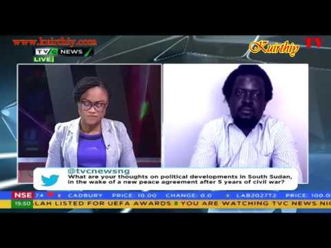 Kuir ë Garang & Achike Chude discussing South Sudan Peace Agreement