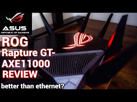 Asus ROG GT-AXE11000 WiFi 6E GAMING router REVIEW!