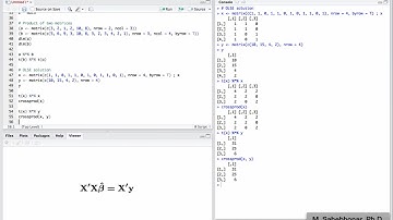 آموزش نرم افزار R - جبر ماتریس (Matrix Algebra) - بخش اول