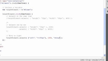 jQuery Animation and Easing Example