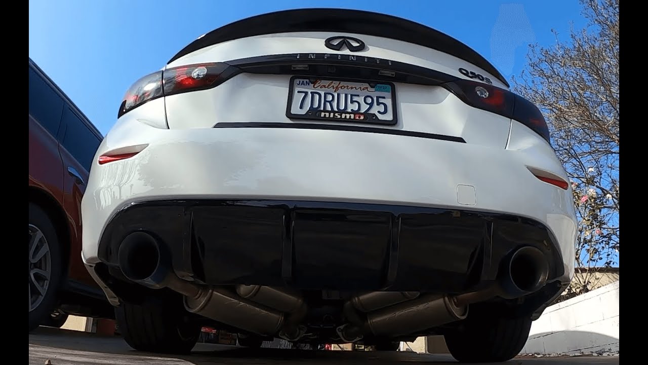 Infiniti Q50 3.7 Ark Grip Catback Exhaust Cold Start YouTube