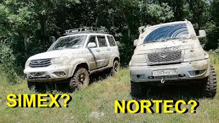 Уаз патриот на Nortec ET500 (32*9.5*16) и Simex Extreme (32*10.5*16)