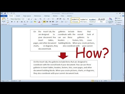 Video: How To Remove A Large Space Between Words In Word