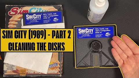 RETRO GAMES - Sim City for DOS (1989) - PART 2 Disk cleaning, installation and mishaps!