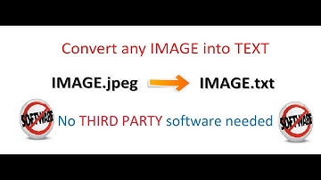 Convert any image into TEXT ||No software needed||