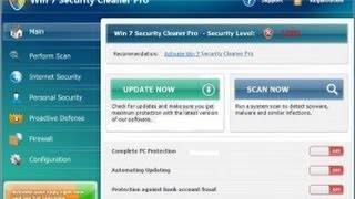 Remove Win 7 Security Cleaner Pro Virus Successfully For Free