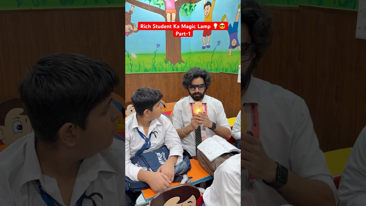 Rich Student Ka Magic Lamp 💡😎Part-1 #shorts #teratrigun #Magiclamp #richstudent