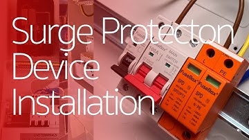 SURGE PROTECTION DEVICE how to install ? #fusebox #electrician
