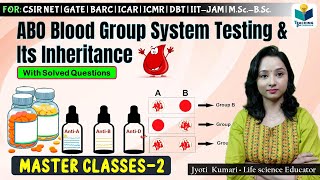 ABO BLOOD GROUP TESTING & INHERITANCE || Master Class-2