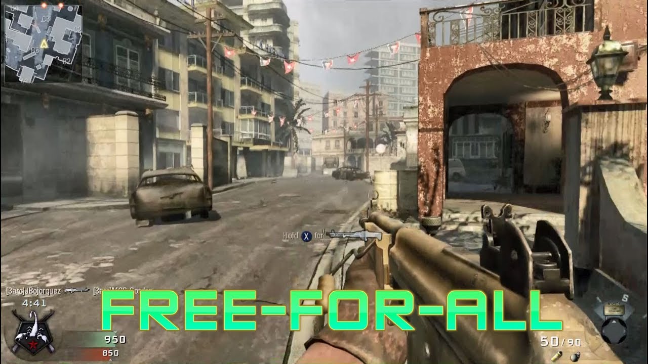 Call Of Duty Black Ops [Xbox 360] FreeForAll versus Hardened Bots on