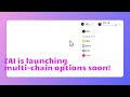 Multi-chain options are coming soon!