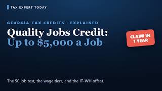 Information Georgia Quality Jobs Tax Credit: Up to $5,000 Per Job (2026 Rules) Guide