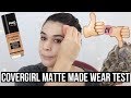 COVERGIRL MATTE MADE FOUNDATION REVIEW &amp; WEAR TEST