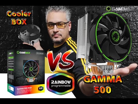 Air Cooler Gamemax Gamma 500, 125mm, Intel/AMD, RGB, C/ Controladora  RMT1673N - Cavuca: a loja de informática campeã!