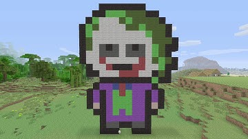 Minecraft Tutorials - Joker Pixel Art