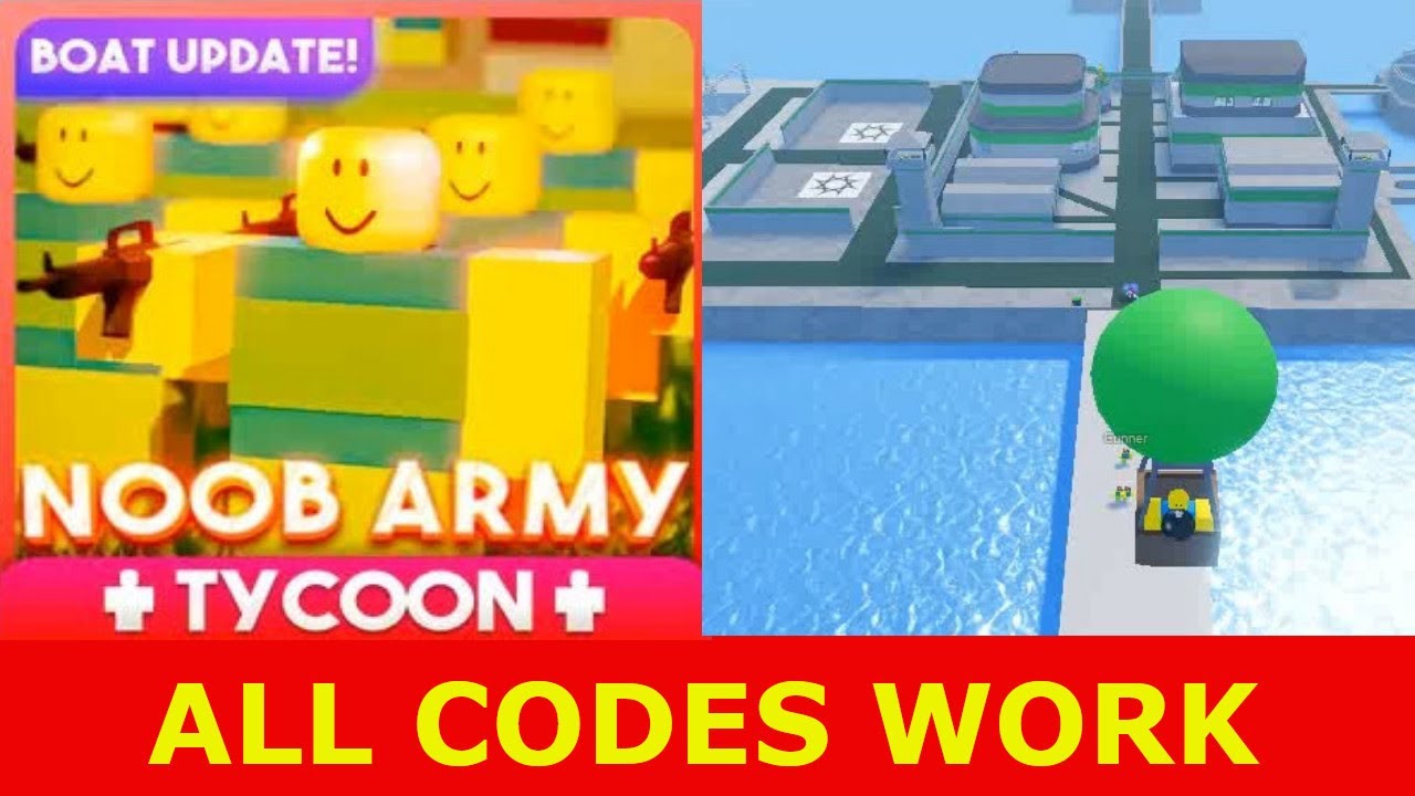  ALL CODES WORK Noob Army Tycoon ROBLOX MAY 2021 YouTube