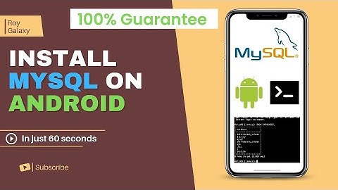 Install mysql on android || Mysql on android 2022 || Roy Galaxy #theroygalaxy #mysql #python
