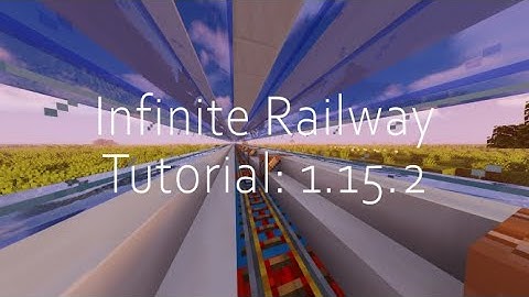How to make an INFINITE RAILWAY in 1:15 (Minecraft 1.15.2) (BONUS DECORATION!)