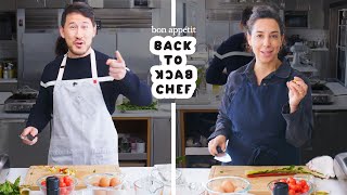 Markiplier Tries to Keep Up with a Professional Chef | Back-to-Back Chef | Bon Appétit