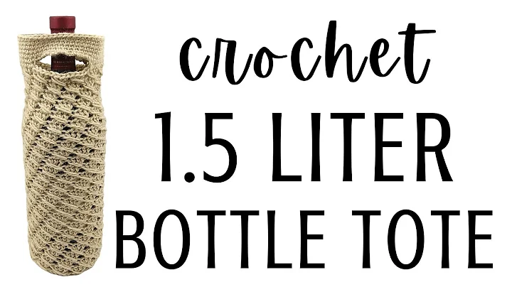 Crochet Wine Tote: Stylish Holder for Your 1.5L Bottle