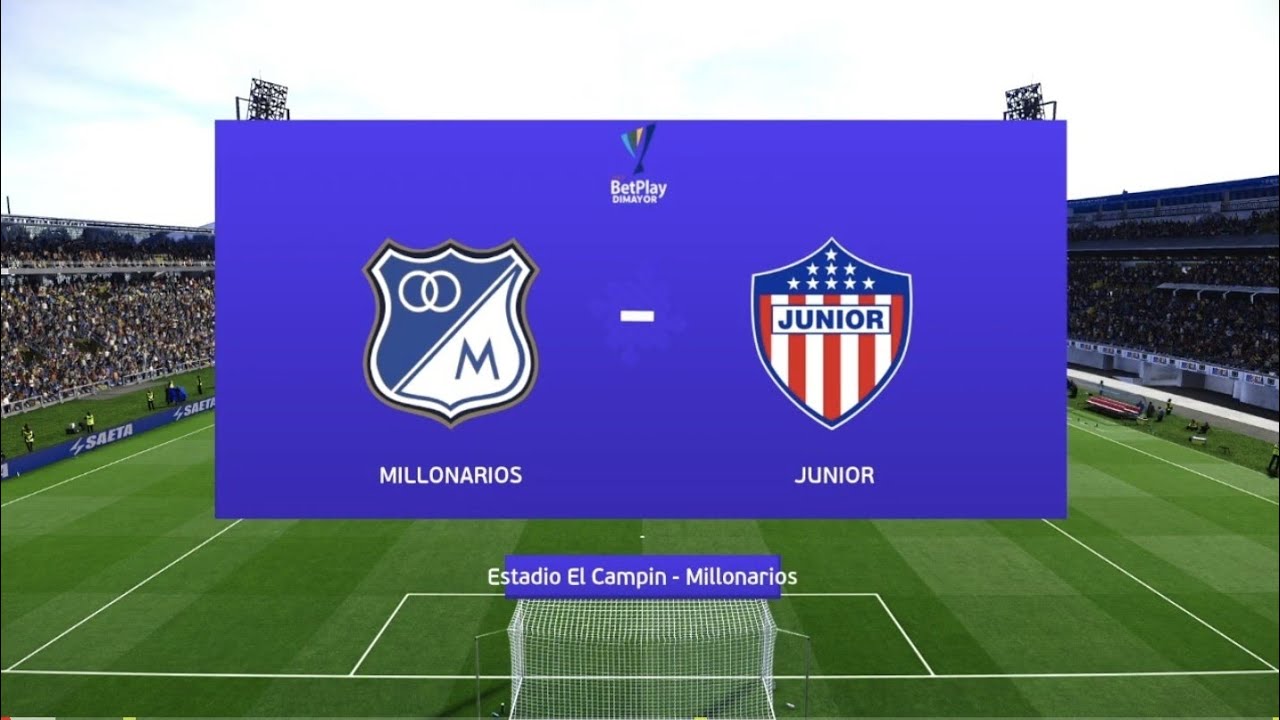 🔴 Millonarios Vs Junior En Vivo | Semifinal | Liga BetPlay | Simulación ...