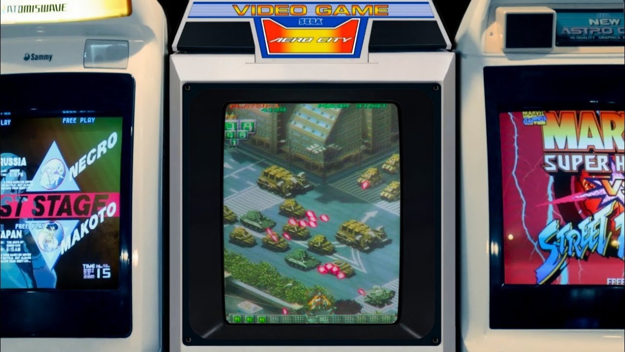 Sega Aero City Candy Cab Realistic Arcade Bezels For Mame