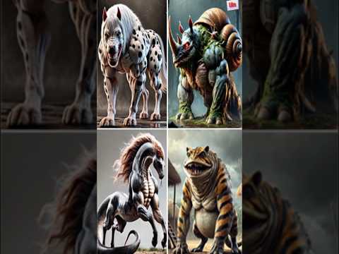 حقيقة أم خيال اندماج جيني غريب يجمع بين الحيوانات شاهدوا النتيجة جزء2 حيوانات