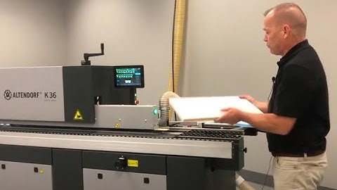Altendorf K36 Edgebander Demo!