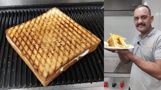 Veg Grilled Sandwich Restaurant Style | वेज ग्रिल्ड सैंडविच रेस्टोरेंट स्टाइल | Grilled Sandwich