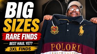Rare Ralph Lauren in 3XL? Big & Tall Thrift Haul + Designer Tag Tips