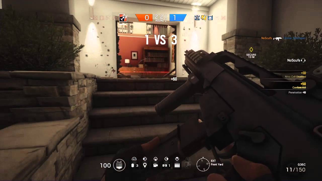 1v4 Clutch + Ace #R6S - YouTube