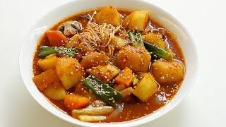 감자볶음탕 만들기 | 닭없이 만든 닭볶음탕 | 간단하고 맛있는 비건 집밥 요리 | 너무나도 익숙한 맛 | Korean Vegan recipe