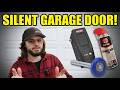 I Made My Garage Door SILENT (Wall Mount Opener + Nylon Rollers Upgrade)