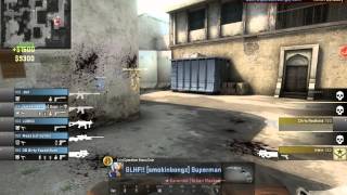 CS:GO KARAMBIT KNIFE ACE 5 KILL [smokinbongz] Superman!