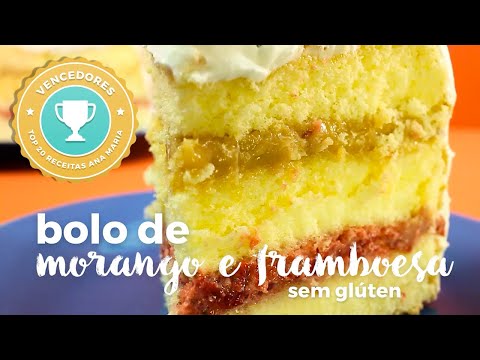 Vídeo: Bolo De Morango E Framboesa