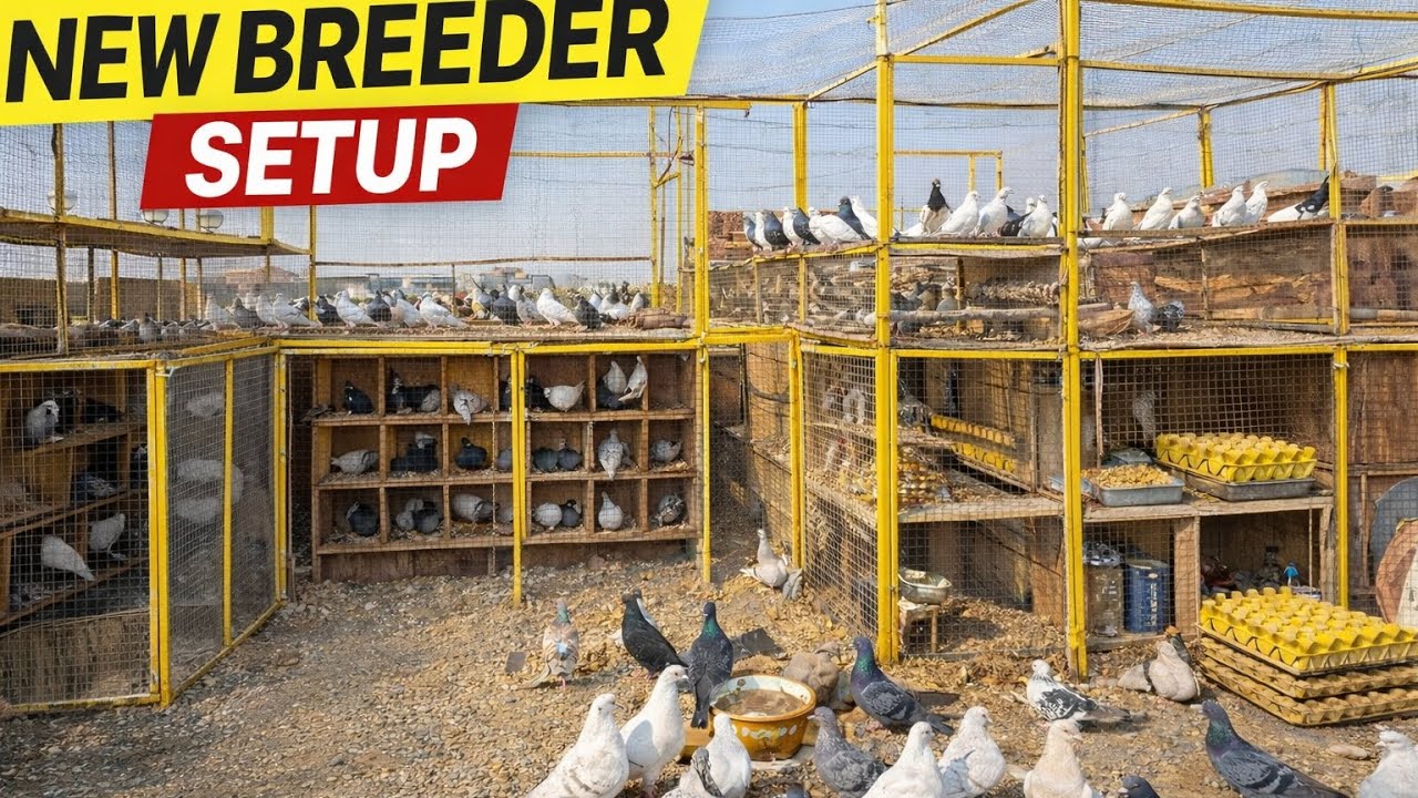 New Breeder Setup 2026 | Complete Kabootar Loft Tour | Pigeon Breeding System 🕊️