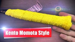 How to apply a towel grip | 100% Kento Momota style | Badminton