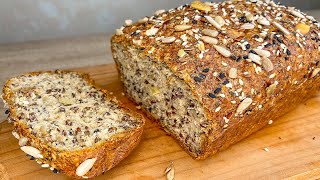 Quick oatmeal breakfast bread! no flour, no sugar, no oil, no gluten