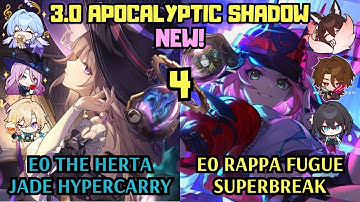 E0 The Herta Jade Hypercarry & E0 Rappa Super Break | 3.0 Apocalyptic Shadow 4 | Honkai Star Rail
