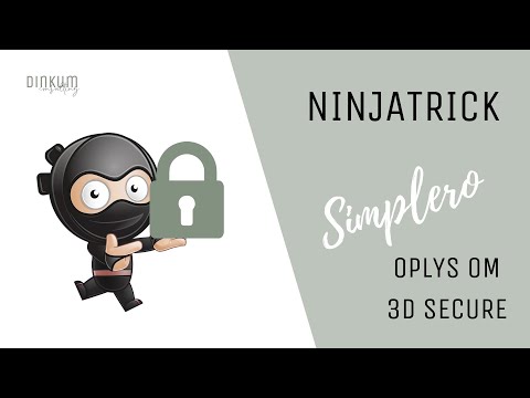 Oplys om 3D Secure | Simplero | Ninjatrick | Dinkum Consulting | DANSK