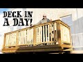 DIY RAISED DECK - Deck in a day... well sort of!