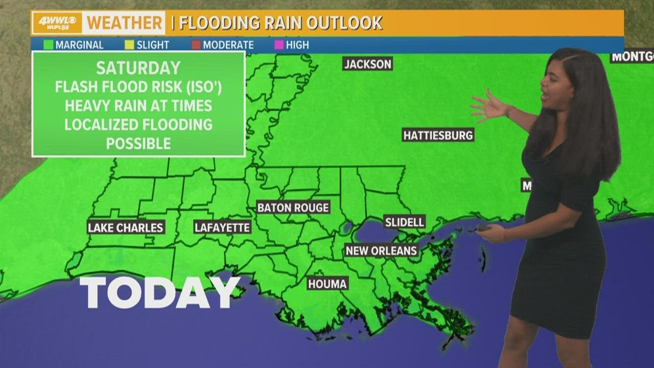 New Orleans Weather: Scattered downpours over weekend - YouTube