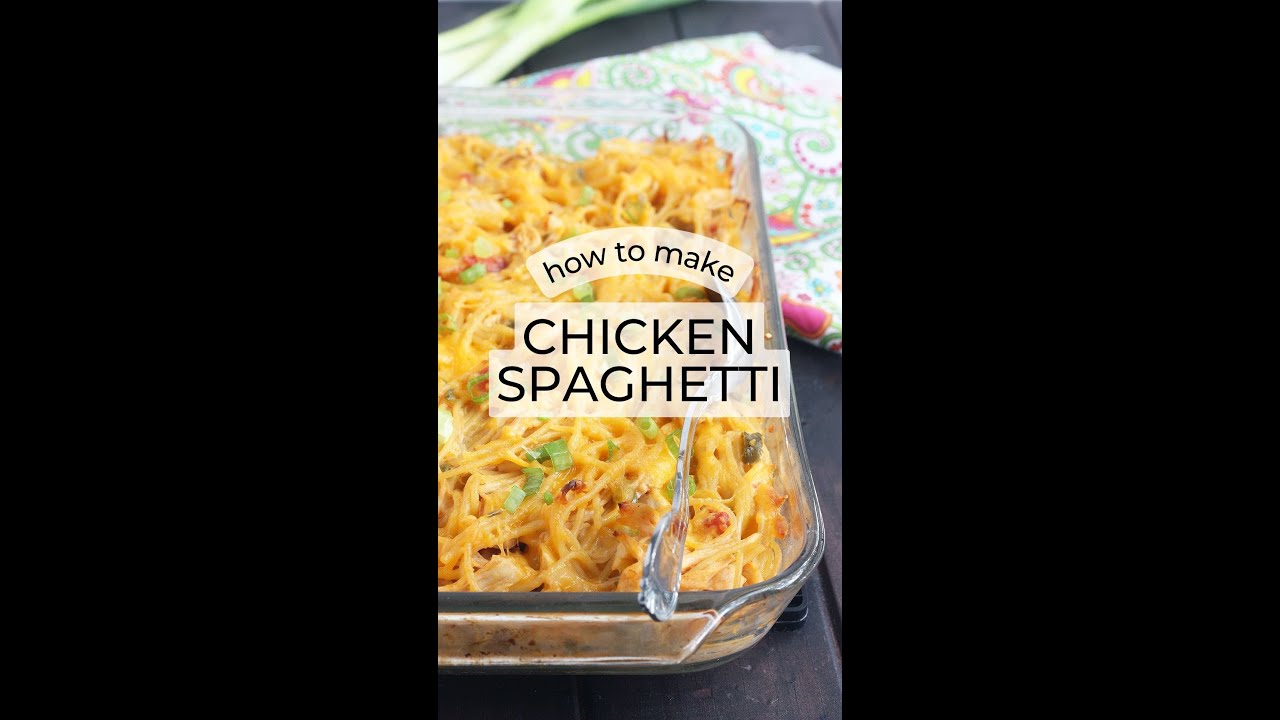 Chicken Spaghetti with Rotel Recipe - YouTube