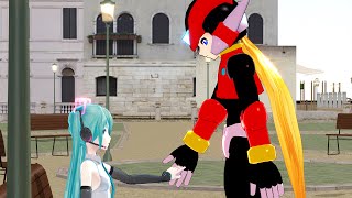 Download Lagu [MMD] A Peace with Mega Man Zero and Hatsune Miku MP3