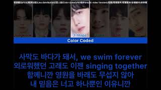 BTS - (Take Two) Color Coded Lyrics +(The harmony may be omitted)