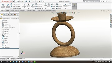 Solidworks tutorials/  How we can design candle stand lamp in Solidworks