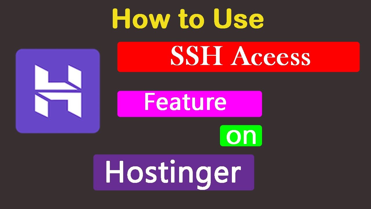 Hostinger India. Ssh access