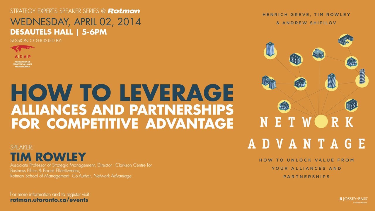 Tim Rowley Leveraging Alliances: Tim Rowley - YouTube