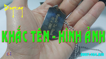 Dây chuyền Dogtag -  Khắc laser lên thẻ bài lính dogtag | Khắc tên và  hình ảnh | QUÀ TẶNG VỎ ĐẠN
