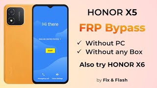 Huawei Honor X5 FRP Bypass | Google Account Unlock | Unlock Tool 2024 | Android 12 | Try Honor X6